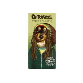 Rolling Papers & Filters with tray ‘G-ROLLZ’ Reggae from hemp sativa | King Size Slim - x50