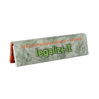 LegalizeIt' Organic Rolling Papers & Cardboard Filters | King Size Slim - x32 LegalizeIt