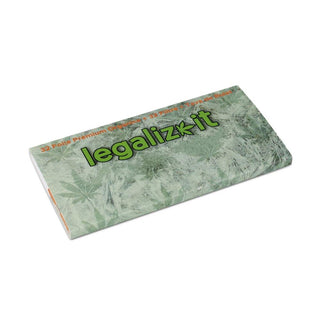 LegalizeIt' Organic Rolling Papers & Cardboard Filters with Crutch | King Size Slim - x32