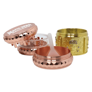 Grinder 'DEATH ROW RECORDS' Skull Rose/Gold | 4-Parti - 44mm