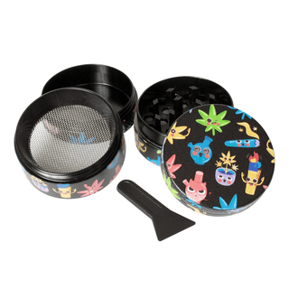 Grinder 'ALLOY' Weedmoji | 4-Parti - 35mm