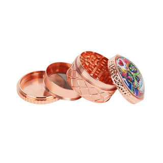 Grinder 'SKULL' Rosegold | 4-Parti - 60mm