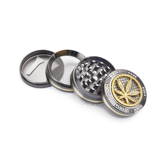 Grinder 'CHAMP HIGH' Leaf Bling | 4-Parti - 50mm