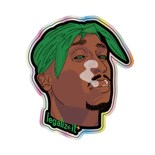 Sticker holografic 'LEGALIZEIT' 2Pac | 7,75x9cm