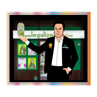 Sticker holografic 'LEGALIZEIT' Keep Calm | 7,81x9cm