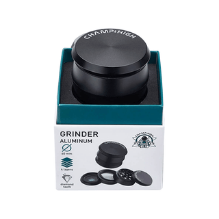 Grinder 'CHAMP HIGH' Black | 4-Parti - 60mm