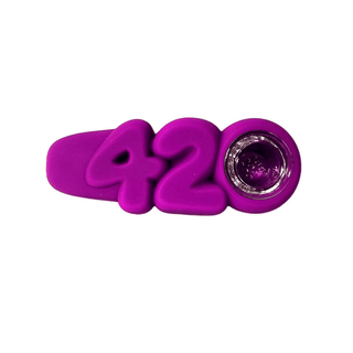 Pipa din silicon 'URBAN CREW' 420 | Mov - 10cm