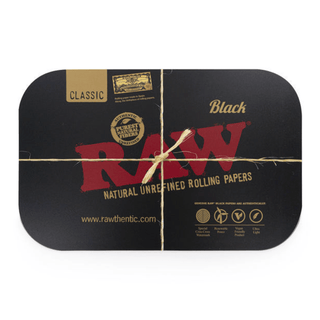 Magnetic Lid for 'RAW' Rolling Tray Black | 17.5x27.5cm.