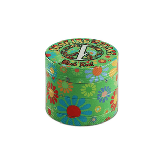 Grinder 'BLACK LEAF' Smoking for peace | 4-Parti - 54mm