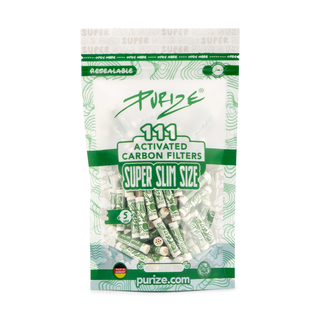 Filtre cu carbune activ 'PURIZE' SUPER SLIM Albe | 5mm.  x111