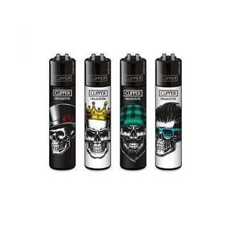 CLIPPER Lighter Skull Heads #1
