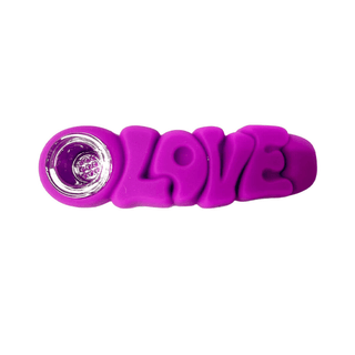 Pipa din silicon 'URBAN CREW' Love | Mov - 12cm