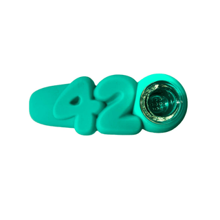 Pipa din silicon 'URBAN CREW' 420 | Turcoaz - 10cm