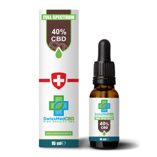 Ulei CBD 40% 'SWISSMEDCBD' cu ulei de cocos | 10ml.  4000mg