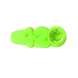 Silicone Pipe 'URBAN CREW' 420 | Green - 10cm
