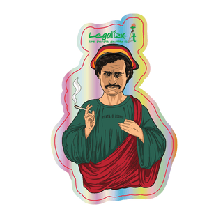 Sticker holografic 'LEGALIZEIT' Pablito | 5,83x9cm