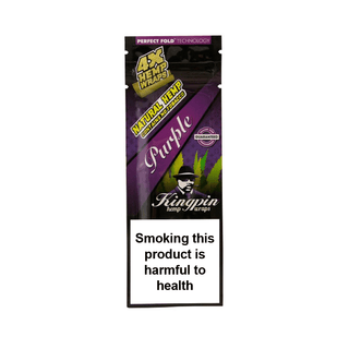 KINGPIN' Hemp Blunt Wraps | Grape - x4