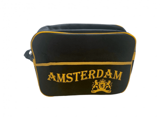 Geanta 'AMSTERDAM' Retro | Black & Yellow