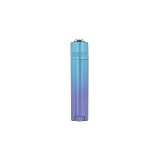 Metal Lighter 'CLIPPER' with Box | Blue Gradient