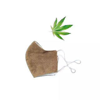 Mask '8000KICKS' Made from Organic Hemp | Brown