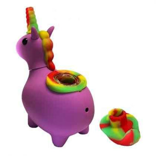 BLACK SHEEP' Unicorn Silicon Bong | Purple - 12cm.