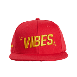 Sapca 'VIBES' Red & Black