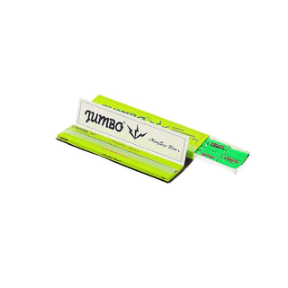 JUMBO' Green Pre-Rolled Papers & Filters | King Size Slim - x32