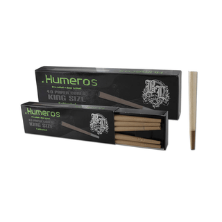 Pre-rolled Cones ‘BLACK LEAF’ El Humeros Unbleached | King Size - x40