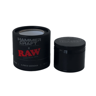 Grinder 'RAW & HAMMER CRAFT' Black | 4-Part - 55mm.