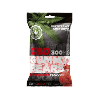 Jeleuri CBD 'MULTITRANCE' Capsuni | 300mg. CBD - 100gr