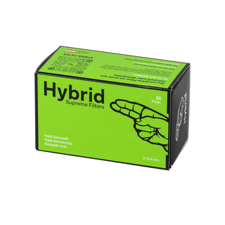 HYBRID Supreme Cellulose Filters with Activated Carbon | 6.4mm - x55