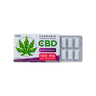 CBD Gum ‘EUPHORIA’ Blackcurrant | 100mg. CBD – x12