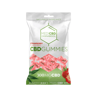 MEDICBD CBD Gummies Strawberry | 300mg CBD - 100g.