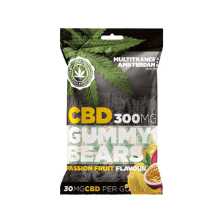 MULTITRANCE CBD Gummies Passion Fruit Bears | 300mg CBD - 100g.