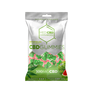 MEDICBD CBD Gummies Watermelon Bears | 300mg CBD - 100g.