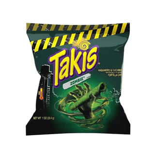 Chipsuri 'TAKIS' Zombie | Ardei iute Habanero si castraveti - 28,4g