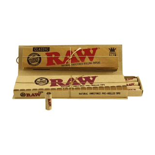 Foite & Filtre pre-rulate 'RAW' Connoisseur | King Size Slim - x32