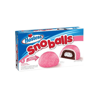 Biscuits 'HOSTESS' SnoBalls | Marshmallow and Coconut Flakes - x6