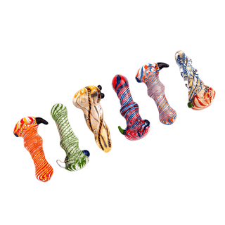 Pipa din sticla 'SPOON' Mix | 8cm