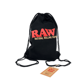 RAW' Drawstring Bag | Black