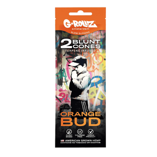 Pre-rolled 'G-ROLLZ' Hemp 'ORANGE BUD' with Infused Terpenes | x2