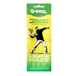 Pre-rolled 'G-ROLLZ' Hemp 'LEMON HAZE' with Infused Terpenes | x2