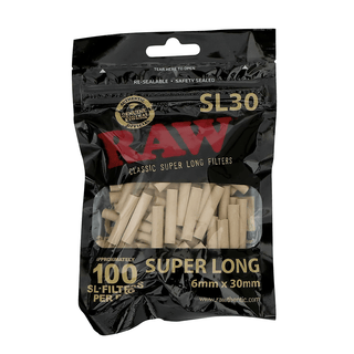 RAW Black Super Long Filters | 30mm. - x100