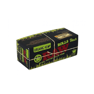 Rola 'RAW' Black din canepa | King Size Wide - 3m