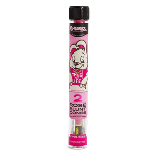 Pre-rolled 'G-ROLLZ' Rose 'THUG FOR LIFE' Pink with Infused Terpenes | x2