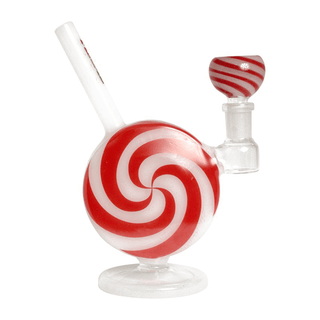 Bong din sticla 'LOLLIPOP' Mini Swirl Rig | 17cm