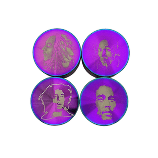 Grinder 'BOB MARLEY' Rainbow | 4-Parti - 50mm