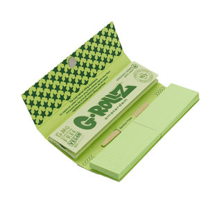 ‘G-ROLLZ’ Reggae Organic Hemp Rolling Papers & Filters | King Size Slim - x50