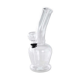 Glass Bong 'HERBAL' Clear | 17cm
