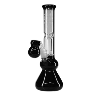 Bong din sticla ‘BLACK LEAF’ Fly 1-Arm | Black - 31cm
